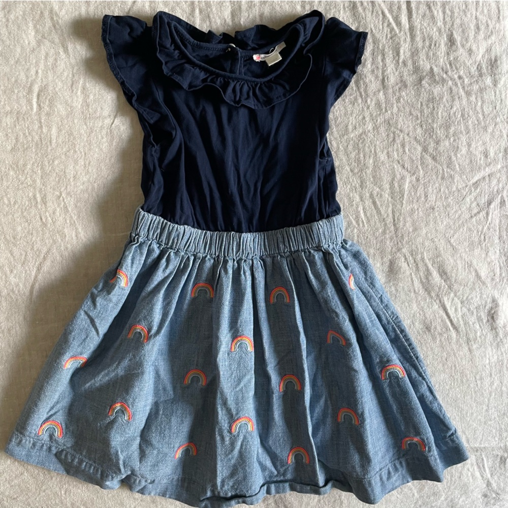 J. Crew Crewcuts Rainbow Dress Size 4